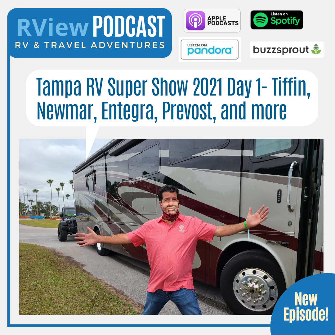 Tampa RV Super Show 2021 Day 1 Tiffin, Newmar, Entegra, Prevost, and